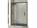 Schiebeduschtr, 95 bis 98 cm, mit festem Glas - NANTES 310 BLACK
