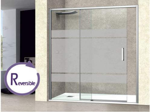 Schiebetr fr die Dusche, 180 cm, mit halbdurchsichtigem Glas, NANTES 310 BOLD PLUS