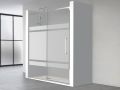 Schiebetr fr die Dusche, 180 cm, mit halbdurchsichtigem Glas, NANTES 310 BOLD PLUS