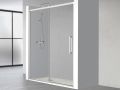 Schiebeduschtr, 220 cm, mit festem Glas - NANTES 310 CH