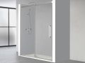 Schiebeduschtr, 220 cm, mit festem Glas - NANTES 310 CH
