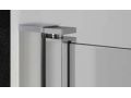 Duschtr, 90 cm, halbdurchsichtig, mit Scharnier / schwenkbar - LYON BLOD