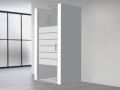 Duschtr, 90 cm, halbdurchsichtig, mit Scharnier / schwenkbar - LYON BLOD