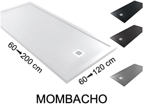 MOMBACHO 80x80 - Duschwanne mit Anti-berlauf-Kanten