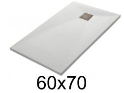 Duschwanne 70x60 cm Harz extra flach VERONE
