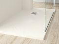 Duschwanne 90x60 cm, extra flach, zuschneidbar, Harz, VERONE 60x90