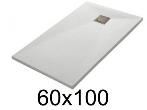 Duschwanne 100x60 cm Harz extra flach VERONE