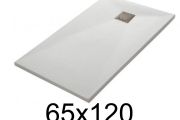 Duschwanne 120x65 cm aus Mineralharz extra-flach TECNIK