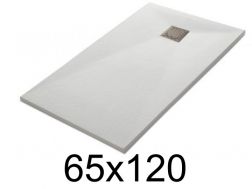 Duschwanne 120x65 cm aus Mineralharz extra-flach TECNIK