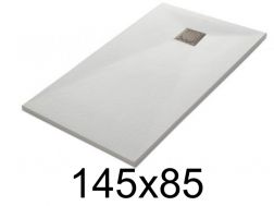 Duschwanne 145x85 cm, Harz, extra flach, zuschneidbar, TECNIK 85x145