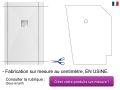 Duschwanne 160x120 cm, extra flach, zuschneidbar, Harz, VERONE 120x160