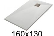 Flache Duschwanne 160x130 cm Harz VERONE