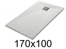 Duschwanne 170x100 cm aus Mineralharz extra-flach TECNIK
