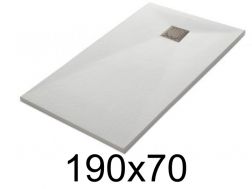 Duschwanne 190x70 cm, Harz, extra flach, zuschneidbar, TECNIK 70x190
