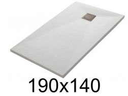 Duschwanne, 190x140 cm, glatte Oberfläche, LEEDS 140x190