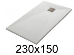 Duschwanne, 230x150 cm, glatte Oberfläche, LEEDS 150x230