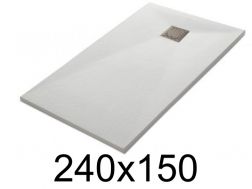 Duschwanne, 240x150 cm, glatte Oberfläche, LEEDS 150x240
