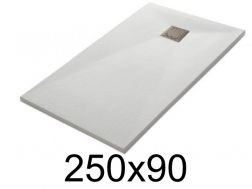 Duschwanne, 250x90 cm, glatte Oberfläche, LEEDS 90x250