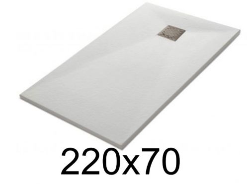 Flache Duschwanne 220x70 cm Harz VERONE