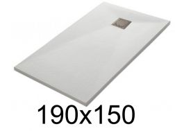 Duschwanne, 190x150 cm, glatte Oberfläche, LEEDS 150x190