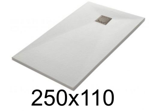 Duschwanne, 250x110 cm, glatte Oberflche, LEEDS 110x250