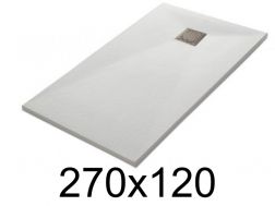 Duschwanne, 270x120 cm, glatte Oberfläche, LEEDS 120x270