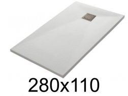 Duschwanne, 280x110 cm, glatte Oberfläche, LEEDS 110x280