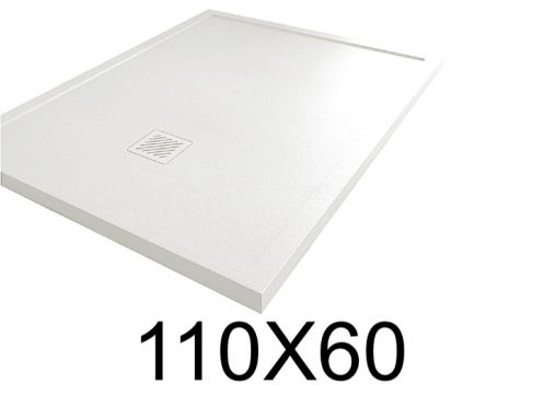 Duschwanne 60x110 cm, mit Anti-berlauf-Kanten, MOMBACHO