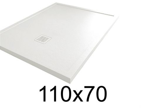 Duschwanne 70x110 cm, mit Anti-berlauf-Kanten, MOMBACHO