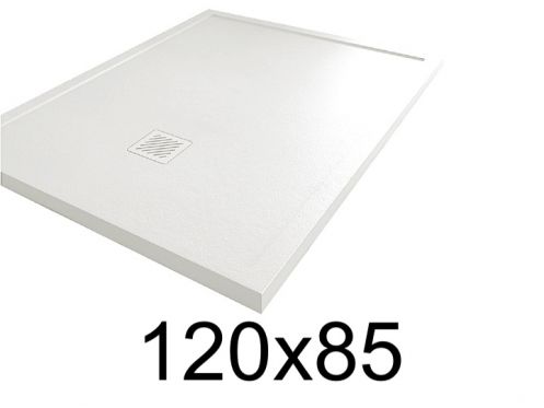 Duschwanne 85x120 cm, mit Anti-berlauf-Kanten, MOMBACHO