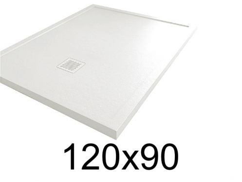 Duschwanne 90x120 cm, mit Anti-berlauf-Kanten, MOMBACHO