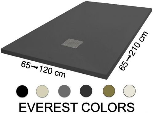 Duschwanne, 100 cm, Acrystone-Harz, EVEREST Colors