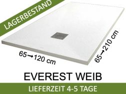 Duschwannen, 160 cm, Acrystone®-Harz, EVEREST Weib 160