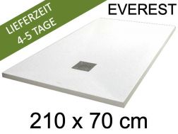 Duschwanne, 210x70 cm, extra flach, Acrylharz - EVEREST Weiß 70x210