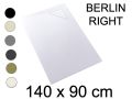 Duschwanne, 140x90 cm, rechtwinkliger Abfluss - BERLIN 90x140