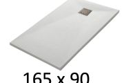 Duschwanne 165x90 cm aus Mineralharz extra-flach TECNIK