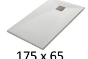 Duschwanne 175x65 cm, Harz, extra flach, zuschneidbar, TECNIK 65x175