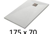 Duschwanne 175x70 cm, Harz, extra flach, zuschneidbar, TECNIK 70x175