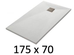 Duschwanne 175x70 cm aus Mineralharz extra-flach TECNIK