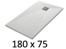 Duschwanne 180x75 cm aus Mineralharz extra-flach TECNIK