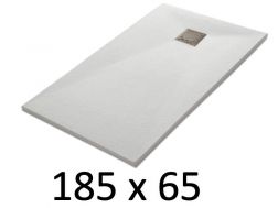 Duschwanne 185x65 cm, Harz, extra flach, zuschneidbar, TECNIK 65x185