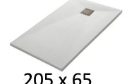 Duschwanne 205x65 cm, Harz, extra flach, zuschneidbar, TECNIK 65x205