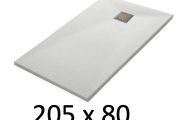 Duschwanne 205x80 cm, Harz, extra flach, zuschneidbar, TECNIK 80x205