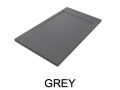 Duschwanne, flach, 120 cm, Acrystone-Harz, ETNA COVER