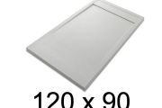 Duschwanne, flach, 120x90 cm, Acrystone-Harz, ETNA COVER 90x120