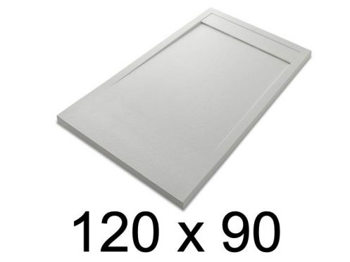 Duschwanne, flach, 120x90 cm, Acrystone-Harz, ETNA COVER 90x120