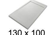 Duschwanne, flach, 130x100 cm, Acrystone-Harz, ETNA COVER 100x130