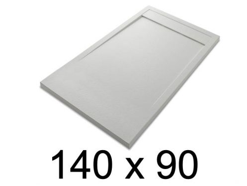 Duschwanne, flach, 140x90 cm, Acrystone-Harz, ETNA COVER 90x140
