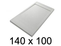 Duschwanne, flach, 140x100 cm, Acrystone-Harz, ETNA COVER 100x140