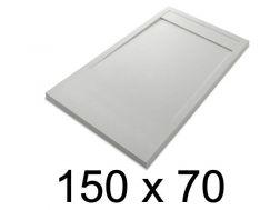 Duschwanne, flach, 150x70 cm, Acrystone-Harz, ETNA COVER 70x150
